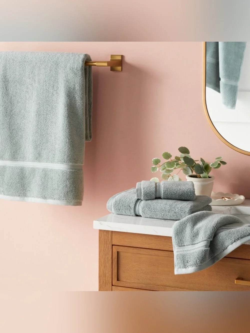 NWOT Sage Green Towel